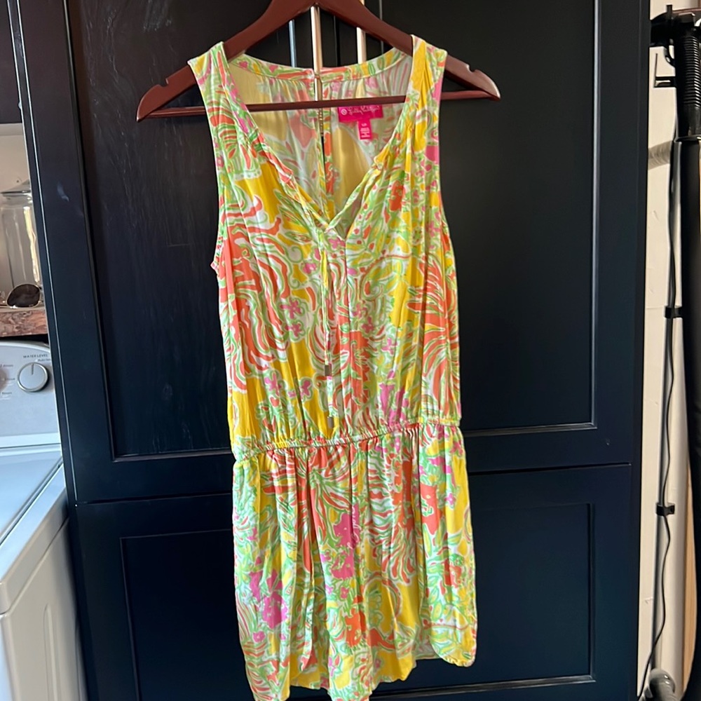 Lilly Pulitzer for target, yellow shorts romper